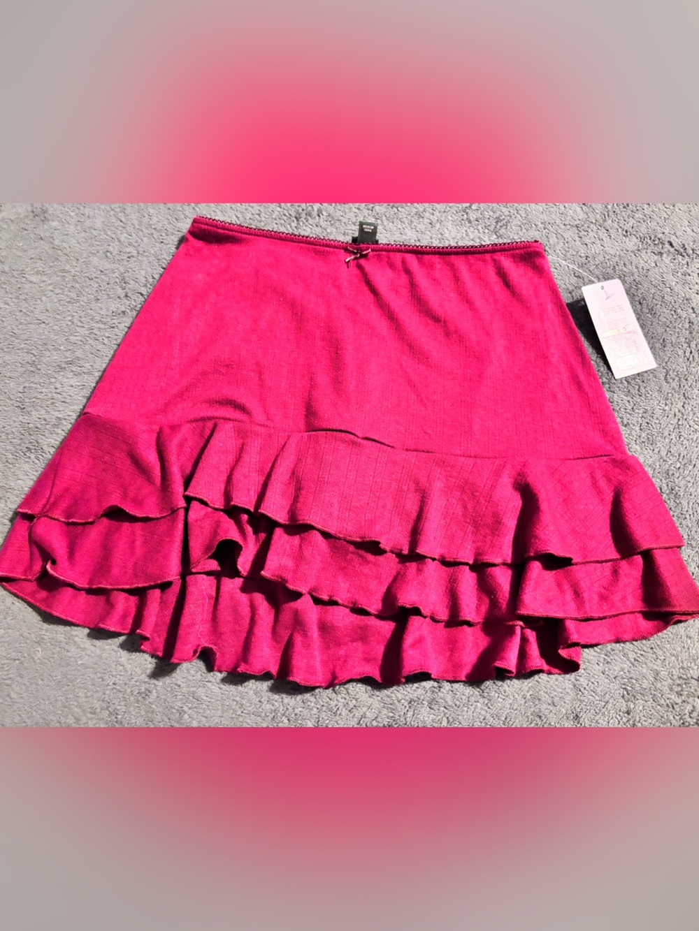 Women’s Ruffled Mini Skort - Maroon